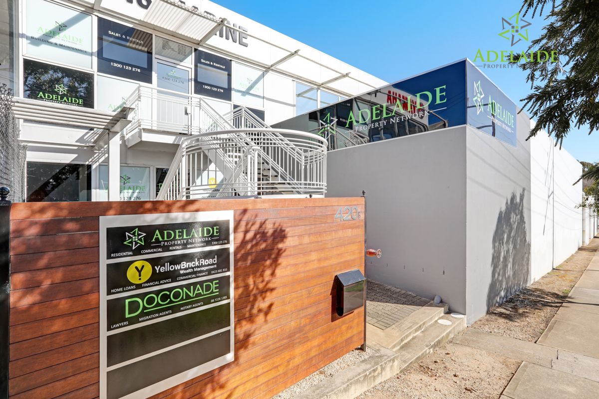 The Adelaide Property Network office at 420 Main North Road, Blair Athol, with its signage out the front
