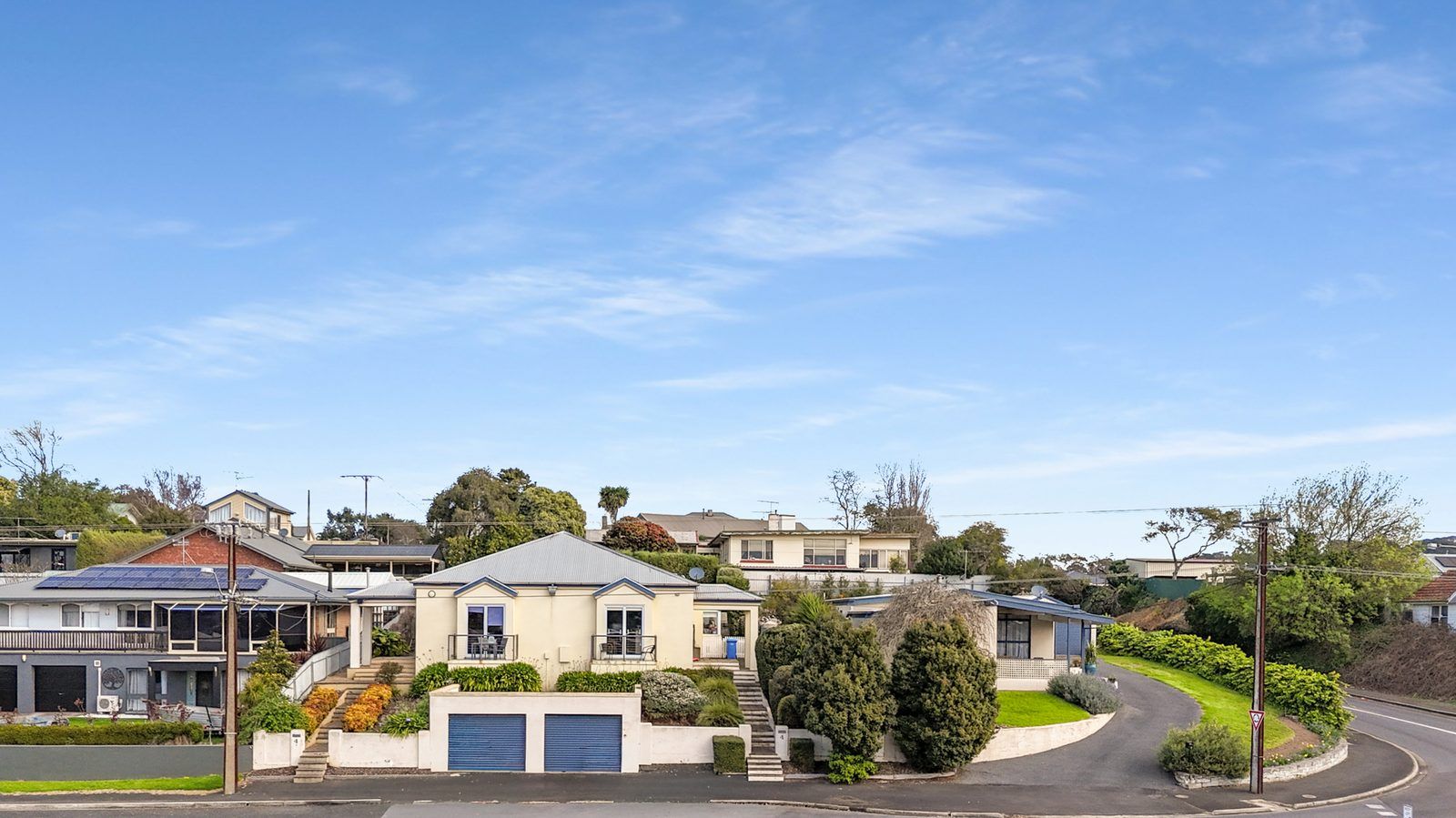 Homes on a hillside street in Mount Gambier
